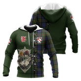 McFadzen 03 Tartan Hoodie - Lion Rampant And Celtic Thistle Style