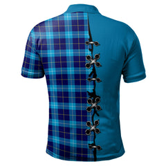 McKerrell Tartan Polo Shirt - Lion Rampant And Celtic Thistle Style