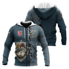 McKerrell of Hillhouse Dress Tartan Hoodie - Lion Rampant And Celtic Thistle Style