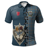 McKerrell of Hillhouse Dress Tartan Polo Shirt - Lion Rampant And Celtic Thistle Style