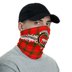 Macdonald Of Sleat Tartan Crest Neck Gaiter - Bandana