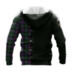 Morrison Modern Tartan Hoodie - Lion Rampant And Celtic Thistle Style