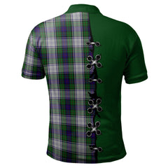 Murray of Atholl Dress Tartan Polo Shirt - Lion Rampant And Celtic Thistle Style