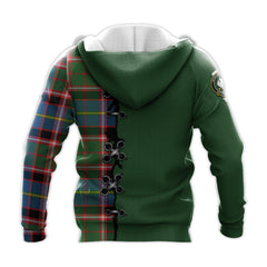 Norvel Tartan Hoodie - Lion Rampant And Celtic Thistle Style