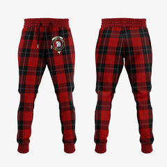 Ramsay Red Tartan Crest Jogger Sweatpants