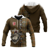 Scott Brown Modern Tartan Hoodie - Lion Rampant And Celtic Thistle Style