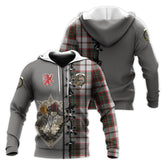 Scott Dress Tartan Hoodie - Lion Rampant And Celtic Thistle Style
