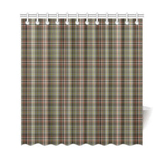Scott Green Weathered Tartan Shower Curtain