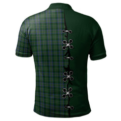 Scott Hunting Tartan Polo Shirt - Lion Rampant And Celtic Thistle Style