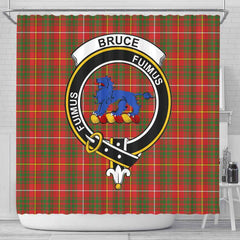 Bruce Tartan Crest Shower Curtain