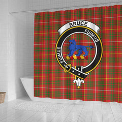 Bruce Tartan Crest Shower Curtain