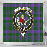 Elphinstone Tartan Crest Shower Curtain