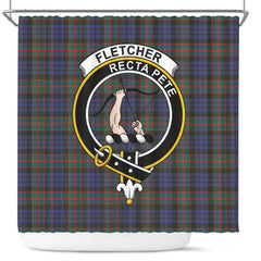 Fletcher Tartan Crest Shower Curtain