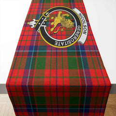 Nicolson Tartan Crest Table Runner - Cotton table runner