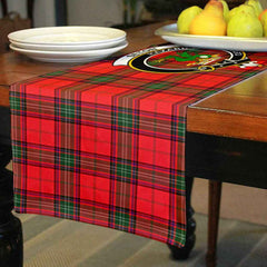 Seton Tartan Crest Table Runner - Cotton table runner