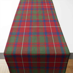 Shaw Red Modern Tartan Table Runner - Cotton table runner