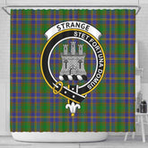 Strange (or Strang) Tartan Crest Shower Curtain