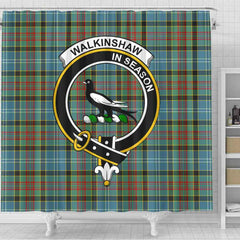 Walkinshaw Tartan Crest Shower Curtain