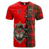 Somerville Modern Tartan T-shirt - Lion Rampant And Celtic Thistle Style
