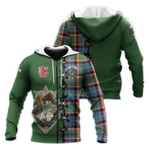 Stirling Bannockburn Tartan Hoodie - Lion Rampant And Celtic Thistle Style