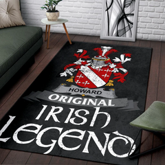 Howard Coat of Arms Area Rug - Irish Legend Style