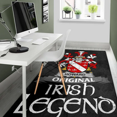 Howard Coat of Arms Area Rug - Irish Legend Style