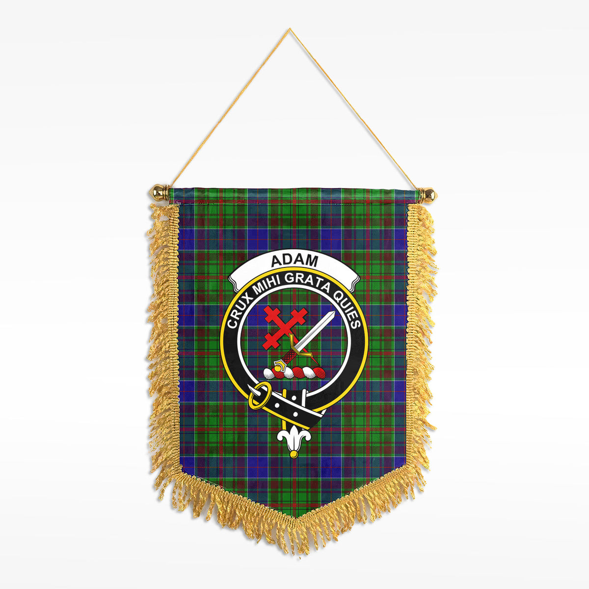 Adam Tartan Crest Wall Hanging Banner