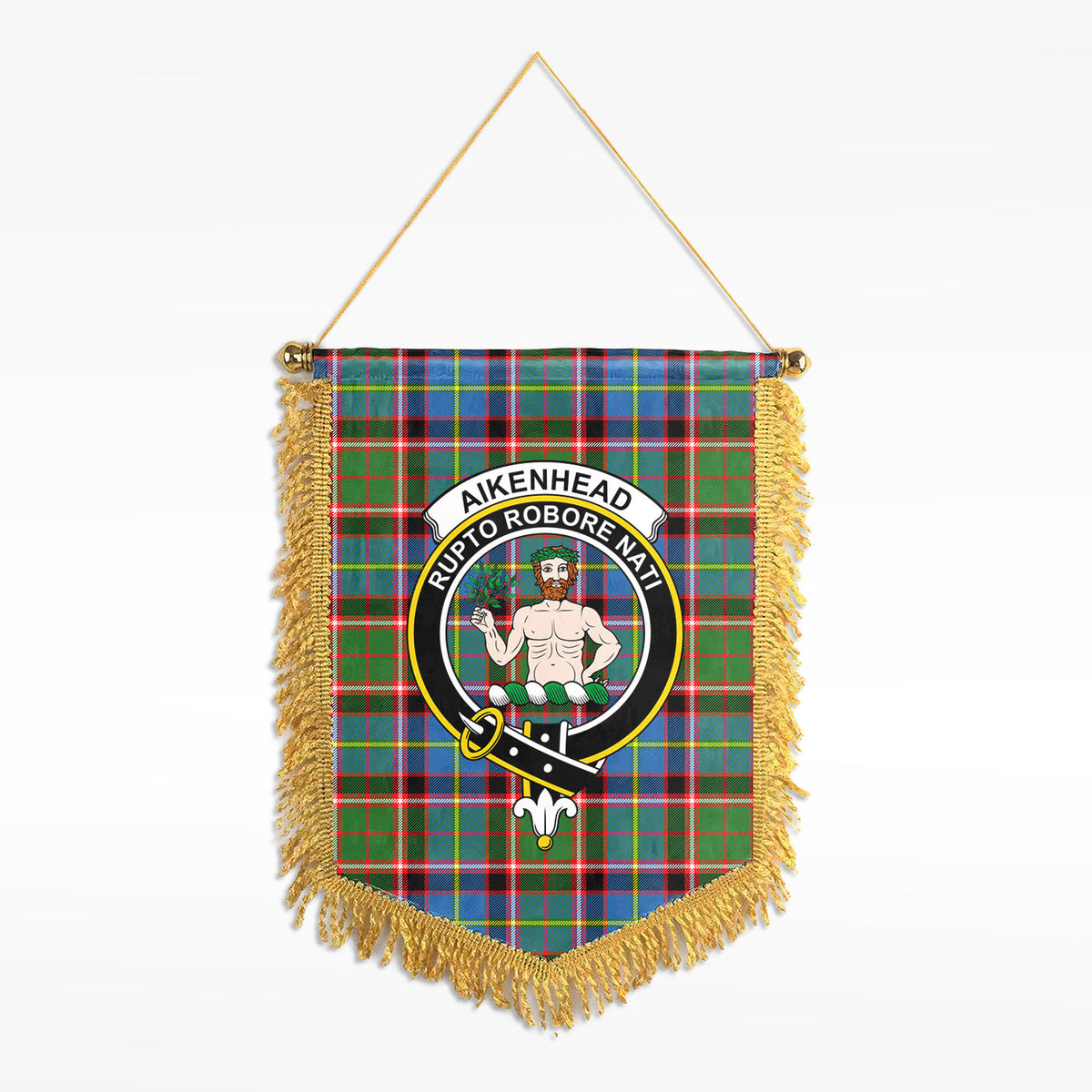 Aikenhead Tartan Crest Wall Hanging Banner