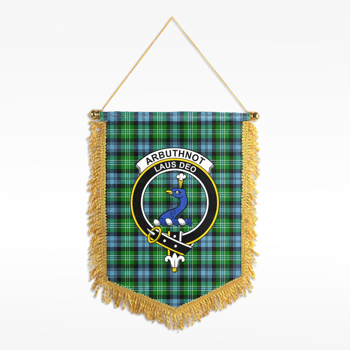 Arbuthnot Ancient Tartan Crest Wall Hanging Banner