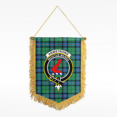 Armstrong Ancient Tartan Crest Wall Hanging Banner