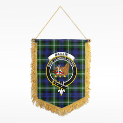 Baillie Modern Tartan Crest Wall Hanging Banner