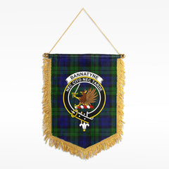 Bannatyne Tartan Crest Wall Hanging Banner