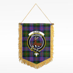 Blair Modern Tartan Crest Wall Hanging Banner