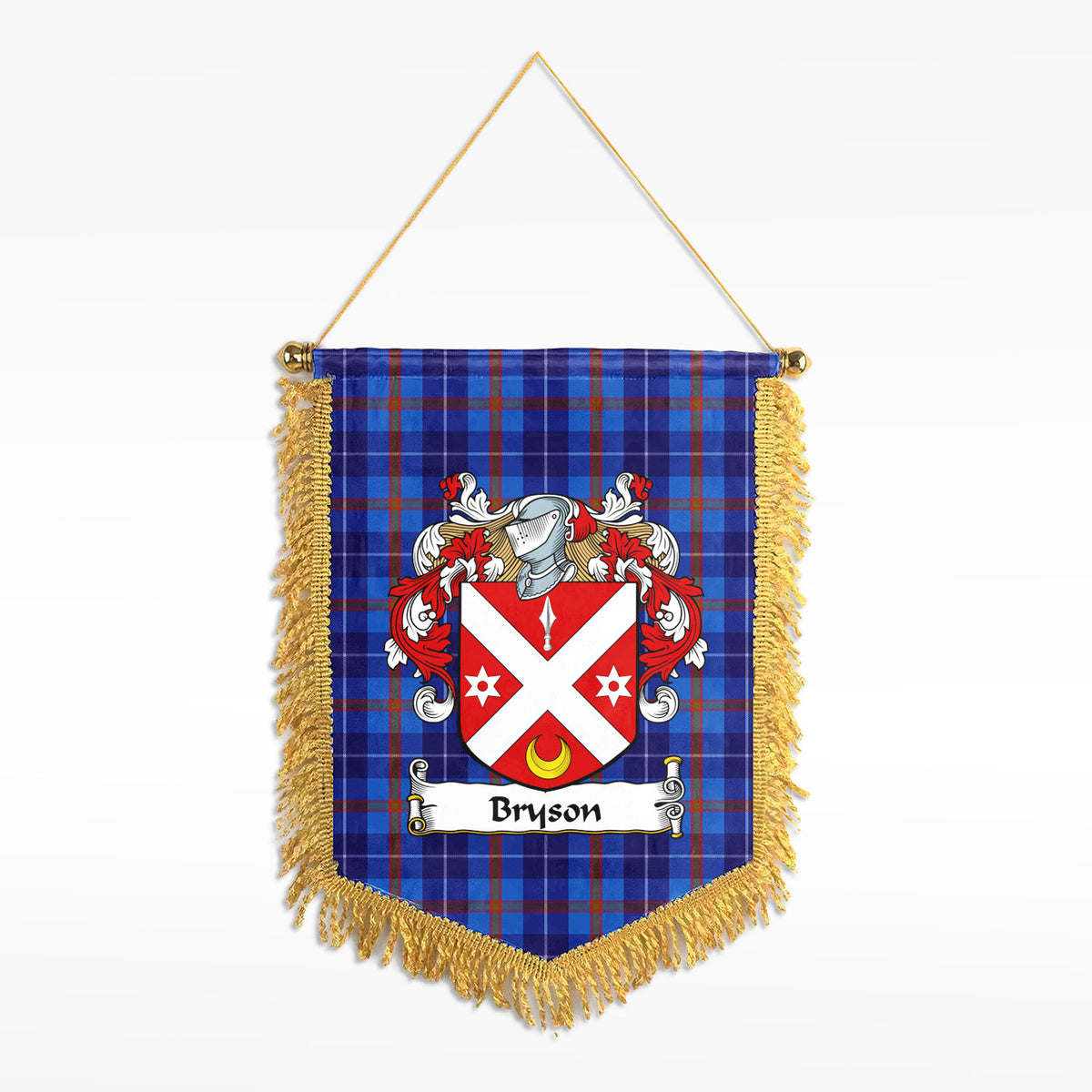 Bryson Tartan Coat of Arms Wall Hanging Banner