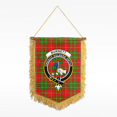 Burnett Ancient Tartan Crest Wall Hanging Banner