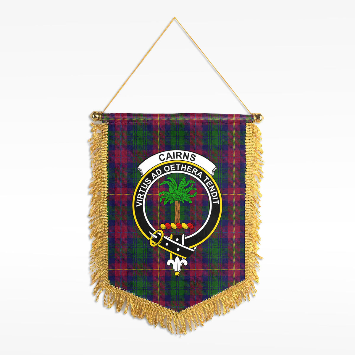 Cairns Tartan Crest Wall Hanging Banner