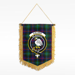 Calder (Calder-Campbell) Tartan Crest Wall Hanging Banner