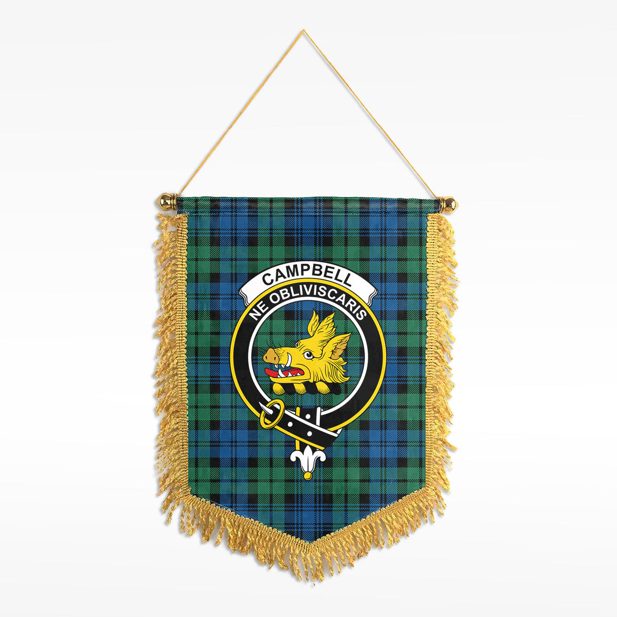 Campbell Ancient 02 Tartan Crest Wall Hanging Banner