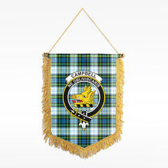 Campbell Dress Tartan Crest Wall Hanging Banner