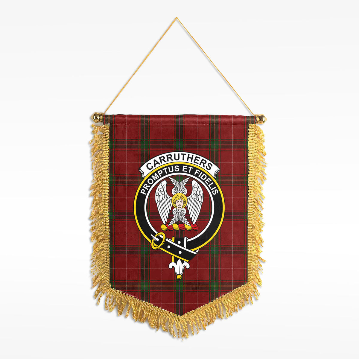 Carruthers Tartan Crest Wall Hanging Banner