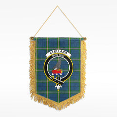 Clelland Tartan Crest Wall Hanging Banner