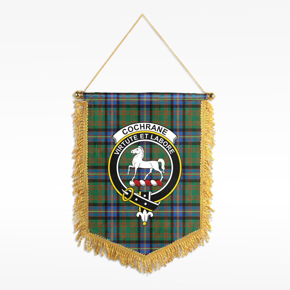 Cochrane Ancient Tartan Crest Wall Hanging Banner