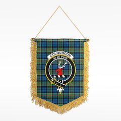 Colquhoun Ancient Tartan Crest Wall Hanging Banner