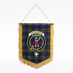 Colquhoun Modern Tartan Crest Wall Hanging Banner