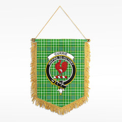 Currie Tartan Crest Wall Hanging Banner