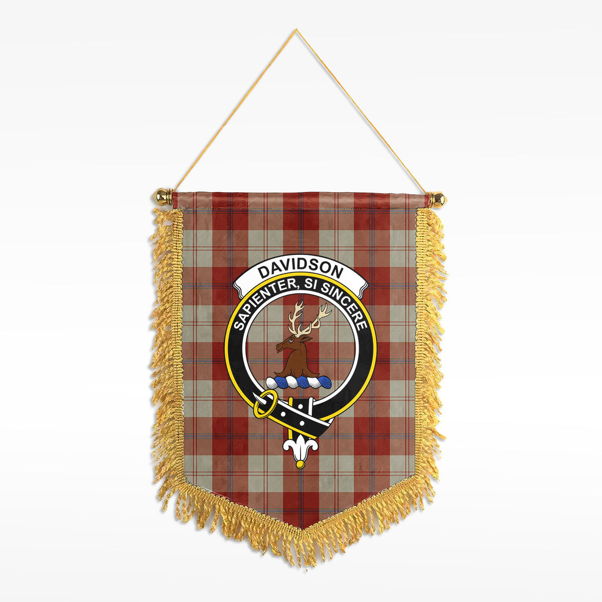 Davidson Dress Dancers Tartan Crest Wall Hanging Banner