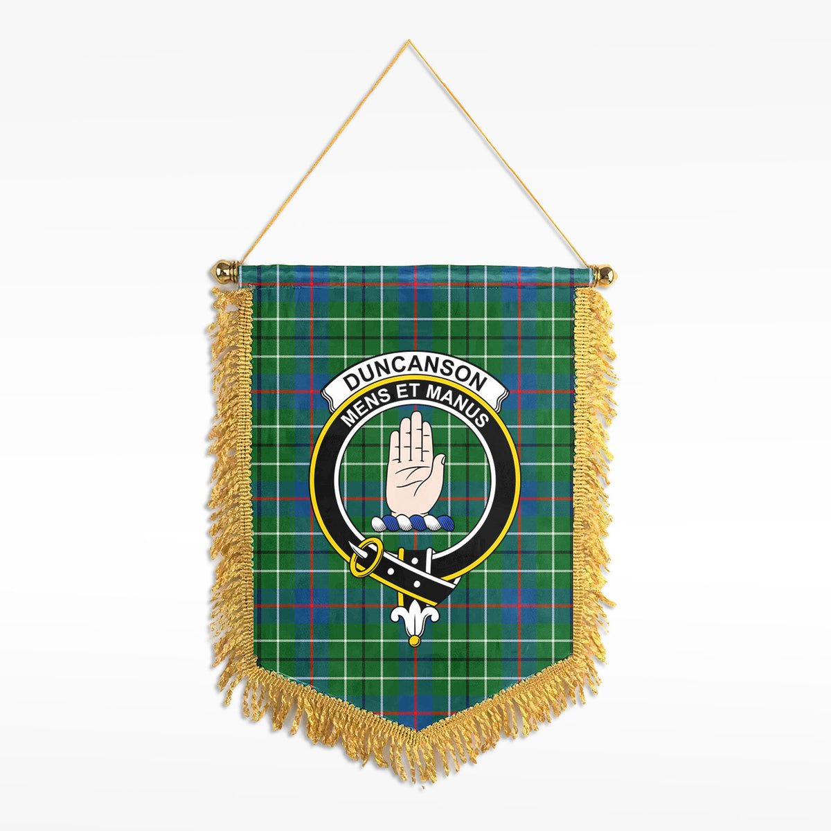 Duncanson Tartan Crest Wall Hanging Banner