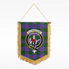 Elphinstone Tartan Crest Wall Hanging Banner