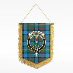 Fergusson Ancient Tartan Crest Wall Hanging Banner