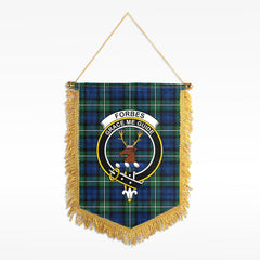 Forbes Ancient Tartan Crest Wall Hanging Banner